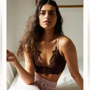 Free People One Adella Bralette Chocolate Size M