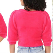 NWT FREE PEOPLE Moonbeam Pullover Sweater Raspberry Pop OB1410944
