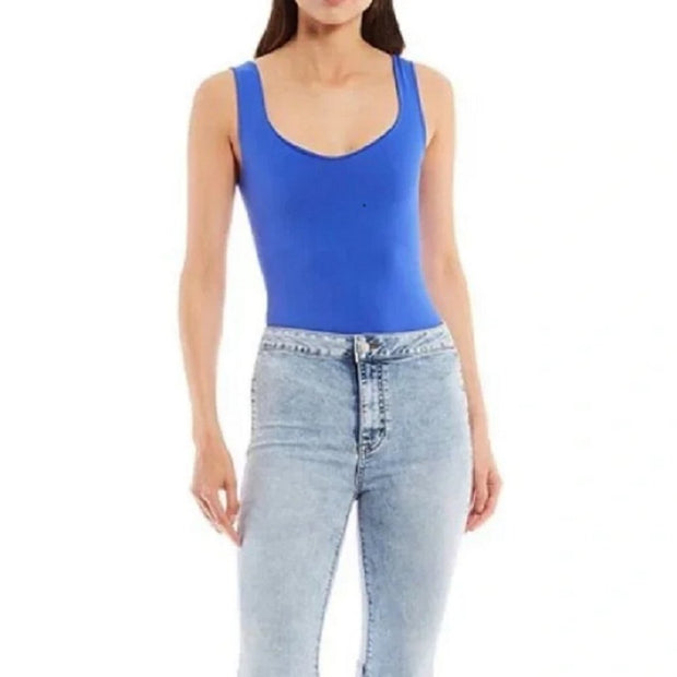 Free People Clean Lines Scoop Neck Sleeveless Bodysuit size M/L NWT Retail $40