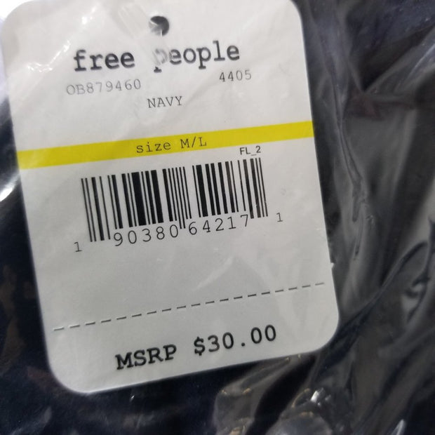 NWT Free People Seamless Mini Slip Navy Blue Size Medium Large