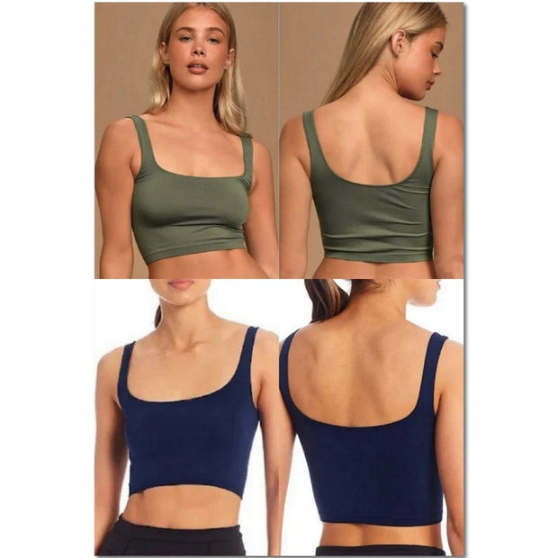 NWT Free People Scoop Neck Crop Top Size XS / Small