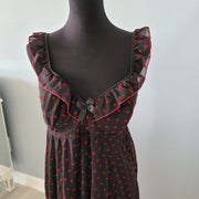 Cacique Plus Size Black Red Nightgown Lingerie Size 18/20