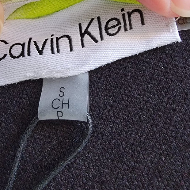 NWT Calvin Klein Chiffon Printed Pleated Cami Top Maternity Blouson Top