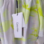NWT Calvin Klein Chiffon Printed Pleated Cami Top Maternity Blouson Top