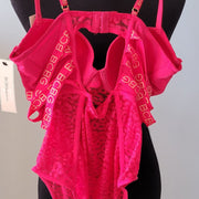 NWT BCBG Generation women Bodysuit Lingerie Red Pink New with Tags Retail $52
