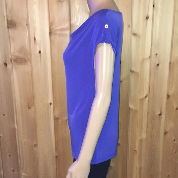Liz Claiborne Bright Blue Sleeveless Comfort Tank Top Layering Shirt Blouse