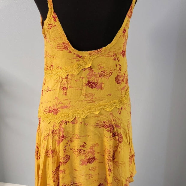 NWOT Free People Slip My Mind Printed Trapeze Dress Rare Color Size Small