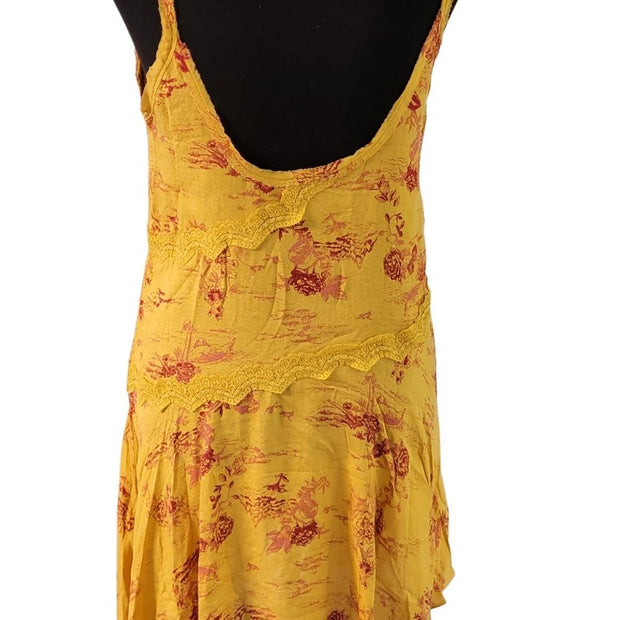 NWOT Free People Slip My Mind Printed Trapeze Dress Rare Color Size Small