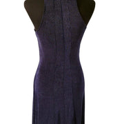 Joseph Ribkoff Navy Blue Stretch Knit Dress Abstract Sleeveless Retail $20 Sz 8