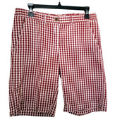 Tailor Vintage Alabama Red Checkered Shorts Size 6 NWT