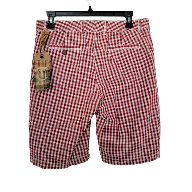 Tailor Vintage Alabama Red Checkered Shorts Size 6 NWT