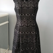 Eliza J Midi Sleeveless Black Cutout Lined Dress NWOT Size 8