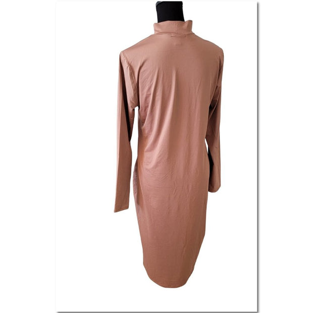 Bozzolo Turtleneck Polyester Spandex Long Sleeve Dress
