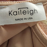 Kaileigh Cara Knit Sleeveless Pink Yellow Stripe Dress Bodycon Stretch NWOT