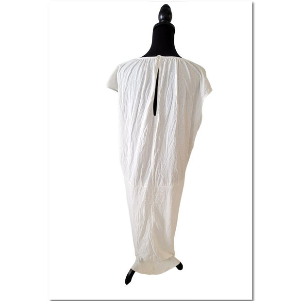 Free People Beach Meghan Twist Front White Boho Maxi Dress Size Small