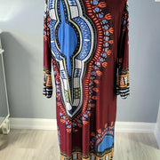 Jessica Taylor NY Color Abstract Shift Maxi Dress Size 2X NWOT