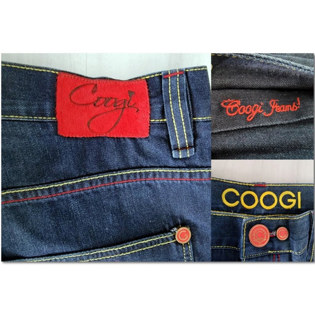 Authentic COOGI Australia Men's Jeans RARE Guitar Embroidered Size 42 COA Like New