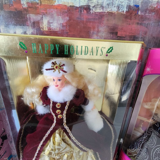 NEW Happy Holidays Barbie 1996 Rare Special Edition Barbie Doll NIB In Box Gift