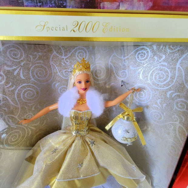 BARBIE Doll Gold Celebration 2000 Edition with Ornament New in Box