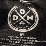 DOM White Tiger Blue Eyes Unisex Black Tee Shirt Size M EUC