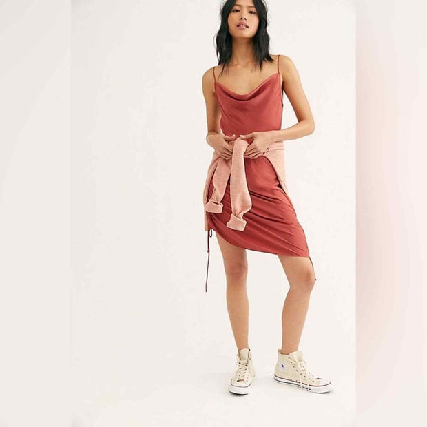 NWT Free People Day To Night Convertible Slip Dress Cinnaber Size XL Retail $68