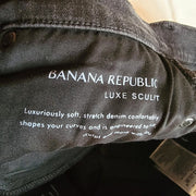 Banana Republic Black High Rise Leggings Stretch Luxe Sculpt Size 30 Petite EUC