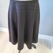 Wisp Perforated Classic Black White Lined Dress Size 8 New With Tags