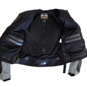 Vanson Leather Racing Riding Motorcycle Bomber Jacket Armour Motorcross Racer