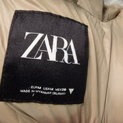 Zara Beige Sorona DuPont Power Extreme Water Resistant Puffer Jacket Parka NWOT