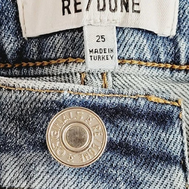REDONE High Rise Ankle Crop Jeans Size 25 EUC