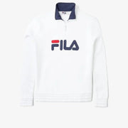 FILA Ladies Quarter Zip White Fleece Pullover NWT Size Small Retail $78