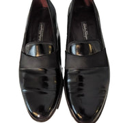 Salvatore Ferragamo Men’s Black Patent Leather Loafer Shoes Marked Size 10.5