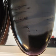 Salvatore Ferragamo Men’s Black Patent Leather Loafer Shoes Marked Size 10.5