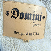 Vintage Men's Domini Faux Sherpa Fleece Lined Jean Jacket Size XLarge