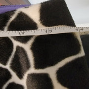 Vintage 1990’s Bebe Zebra Cow Giraffe Print Faux Fur Mini Skirt