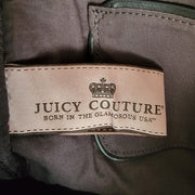 Juicy Couture Grey Fleece Crown Backpack Four Piece Collection EUC New Wallet