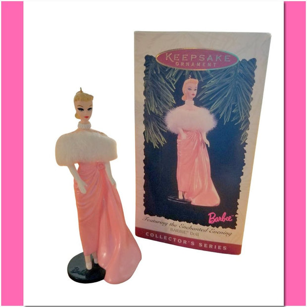 Barbie The Enchanted Evening Doll Ornament by Hallmark Keepsake with Box EUC