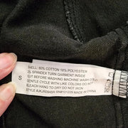 Ashley Vintage Charm Black Washed Denim Crop Button Jacket EUC