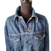 Vintage ROEBUCK'S Denim Blue Jean Jacket Sears 1960's Selvedge Denim