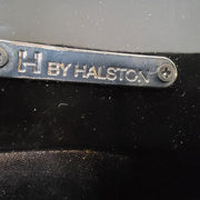 H by Halston Viola Black Platform Satin Strappy Stiletto Shoes 7.5 M