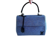 Louis Vuitton Cluny Blue Epi Leather Satchel Cross Body Bag