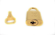 Louis Vuitton Shiny Brass Padlock and Key