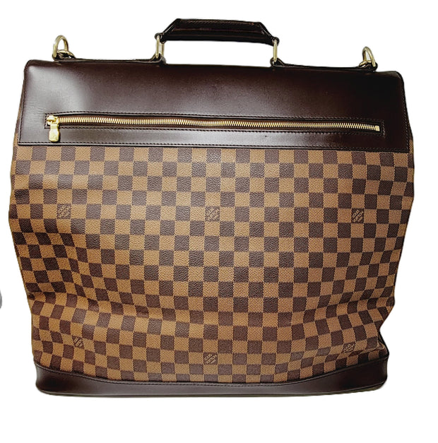Vintage Louis Vuitton LV Brown Monogram Fold Over Organizer Crossbody  Buckle Bag