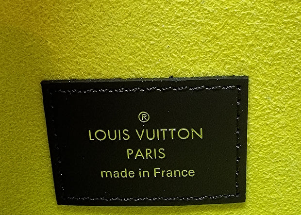 Louis Vuitton Damier Graphite Pochette Voyage MM Zip Clutch Yellow