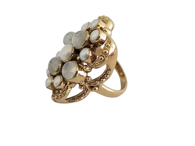 Nicky Butler White Shades Moonstones Ring